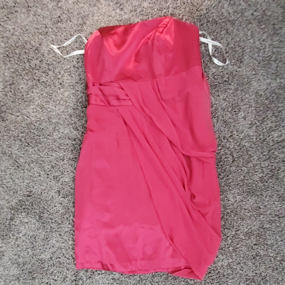 NWT strapless short chiffon dress sze 16